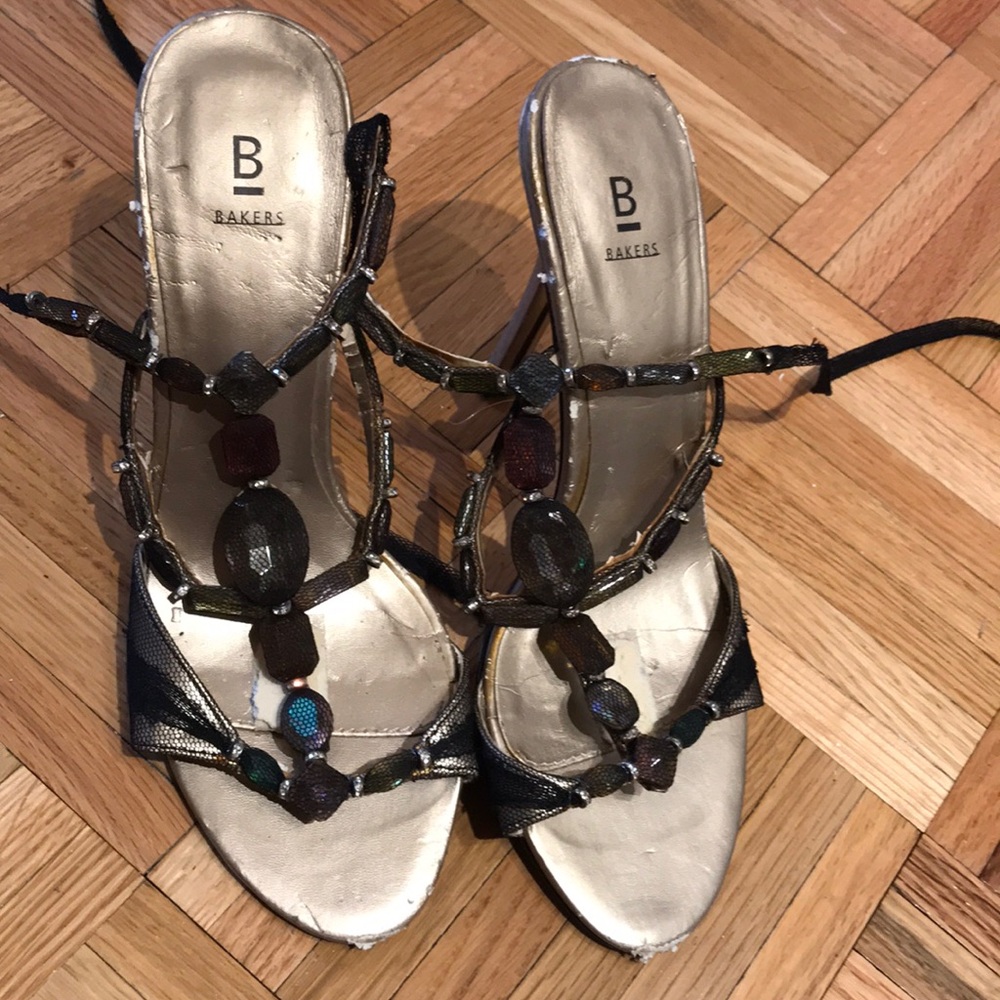 Worn baker heels
